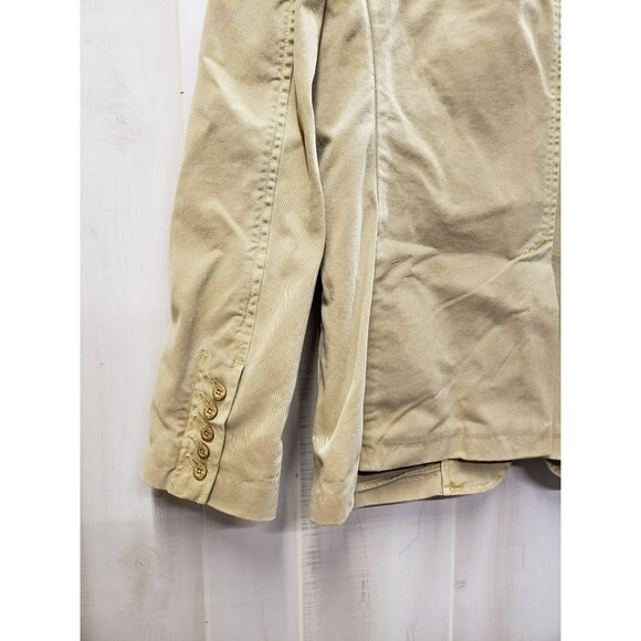 Armani Exchange Washed Cotton Safari Field Jacket Blazer Sports Coat, Tan, Large - Picture 5 of 8